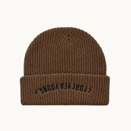 Forever Young Beanie, Brown