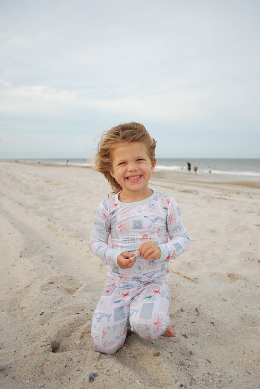 Coastal Patchwork Two Piece Pajama