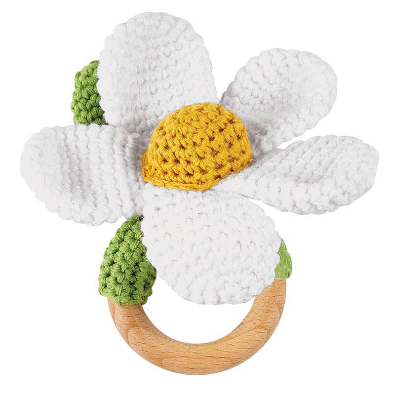 White Daisy Rattle