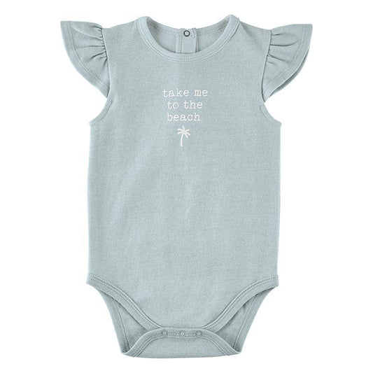 Take Me To The Beach Ruffle Onesie