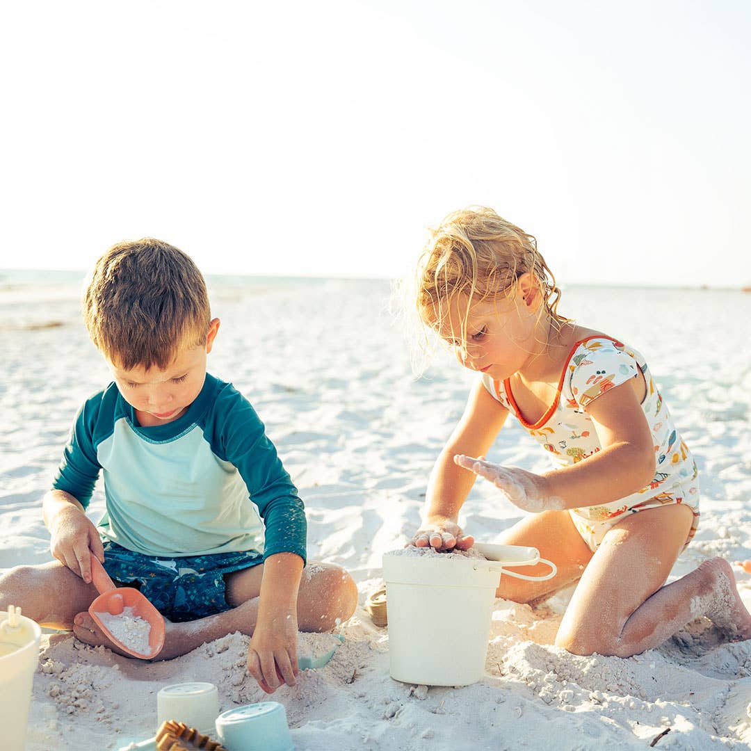 Kids Silicone Beach Bucket and Sand Toys
