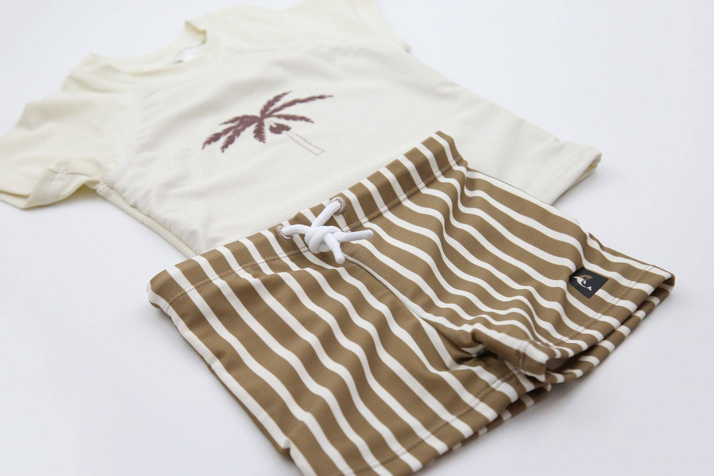 Stripe Swim Boardie Shorts