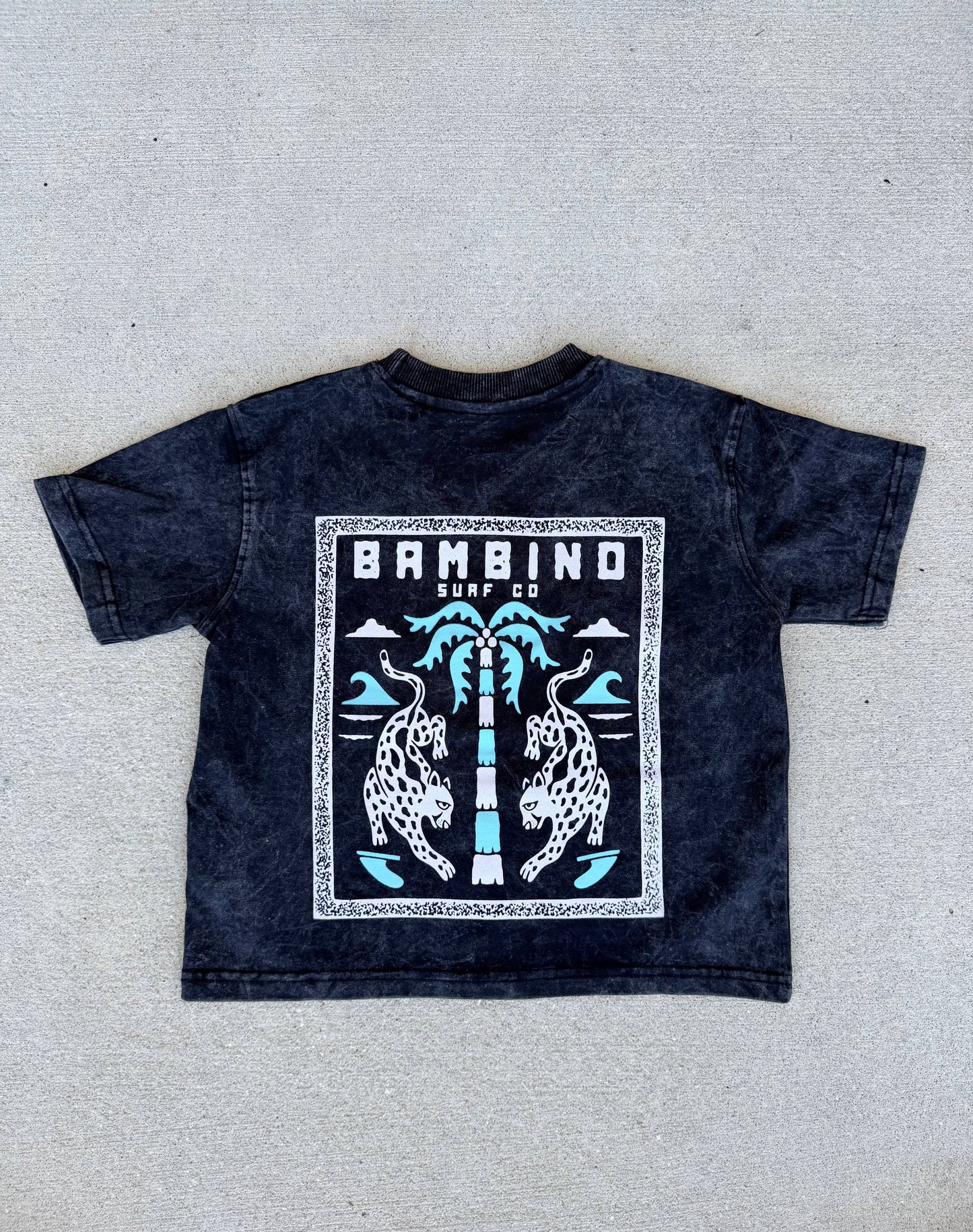 Cheetah Acid Wash Tee
