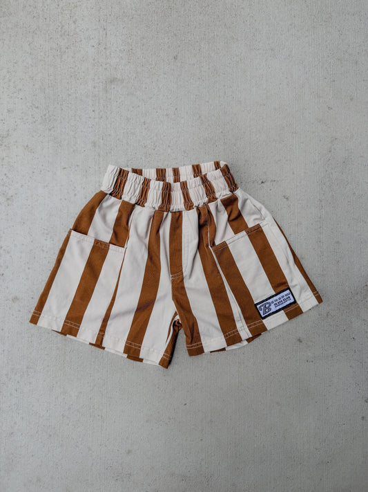 Bambino Brown Stripe Short