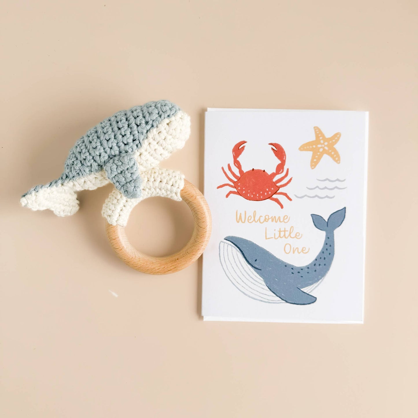 Crochet Rattle: Whale