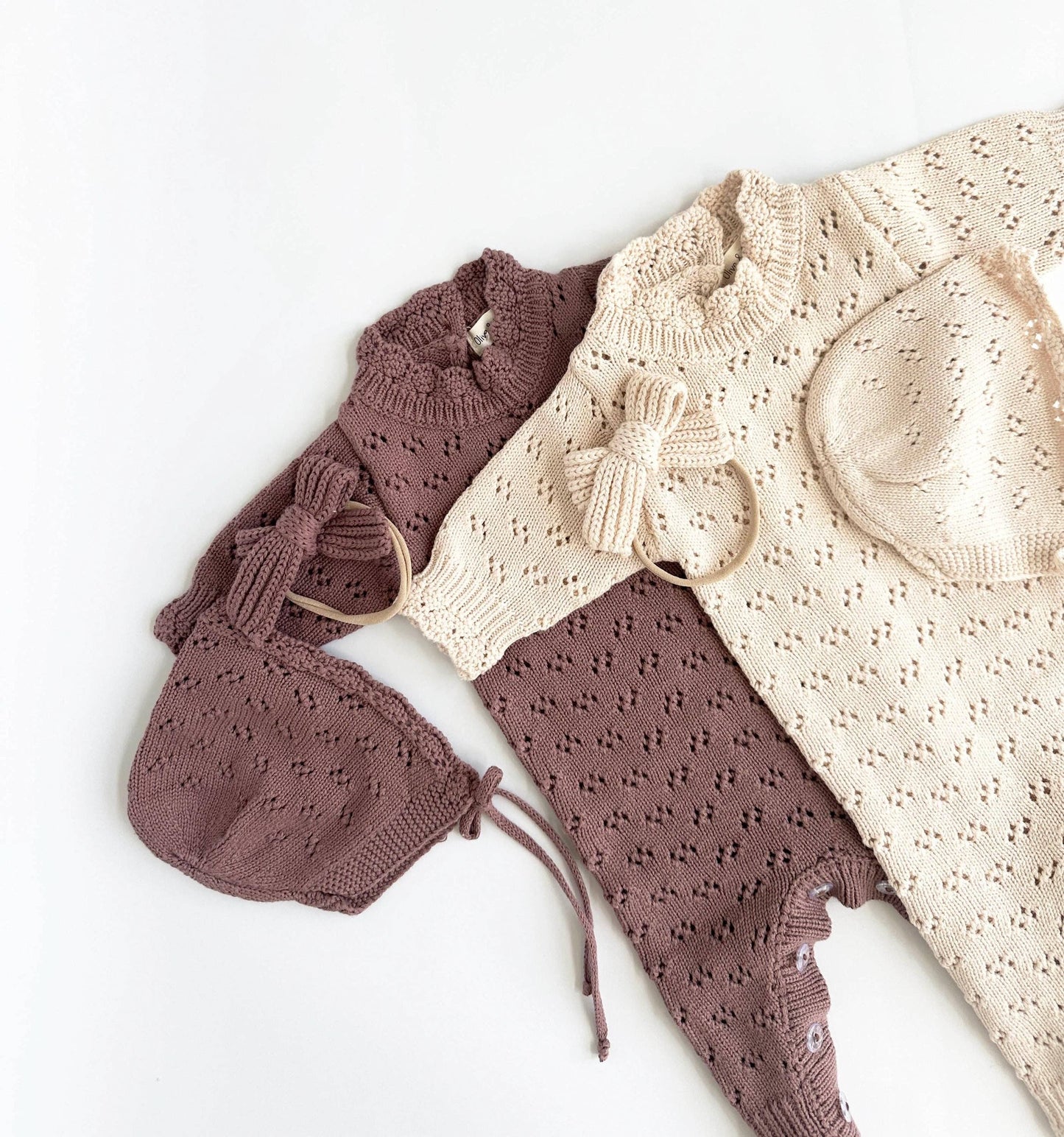 Grace Jumpsuit + Bow & Bonnet