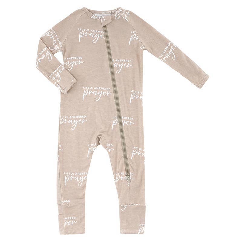 Little Answered Prayer Zip Romper