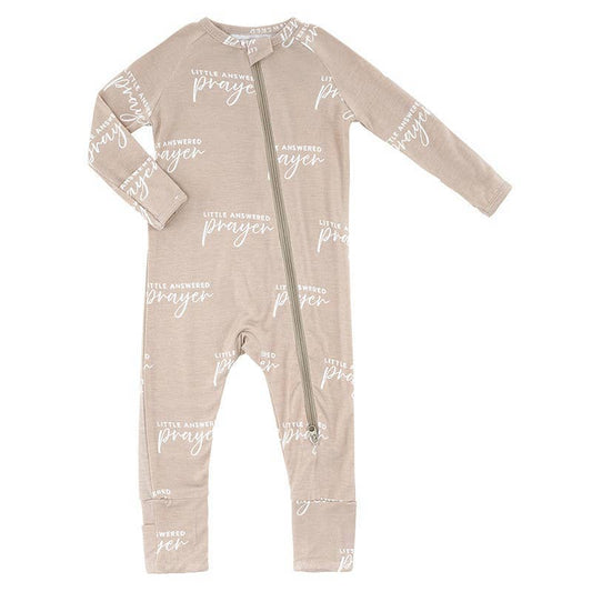 Little Answered Prayer Zip Romper