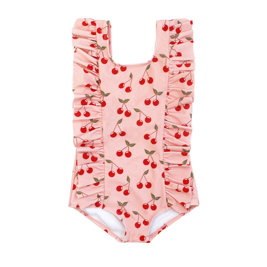Very Cherry Ruffle One Piece Swimsuit