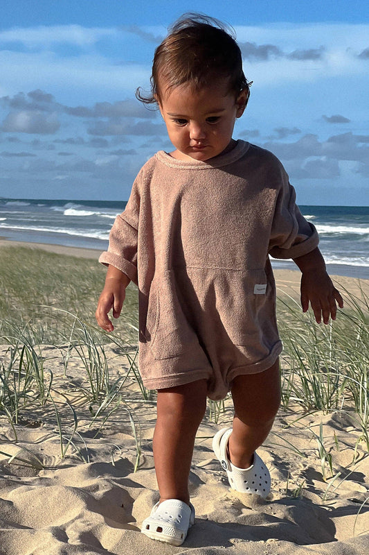 Latte Mini Terry Romper