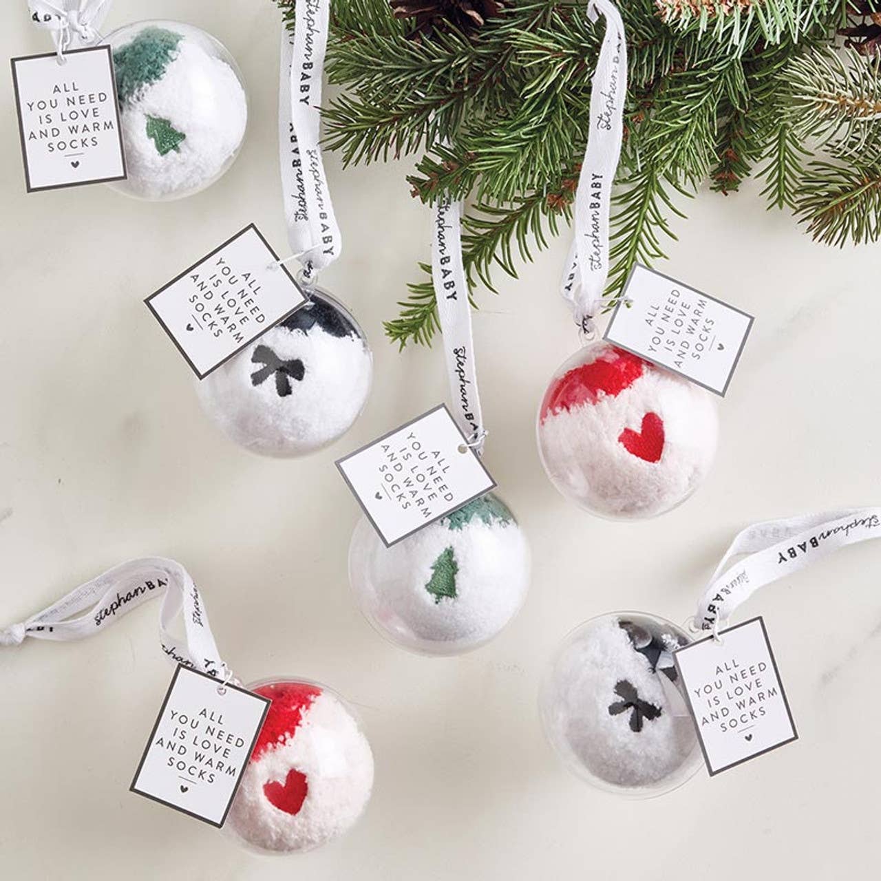 Round Ornament + Pair of Socks