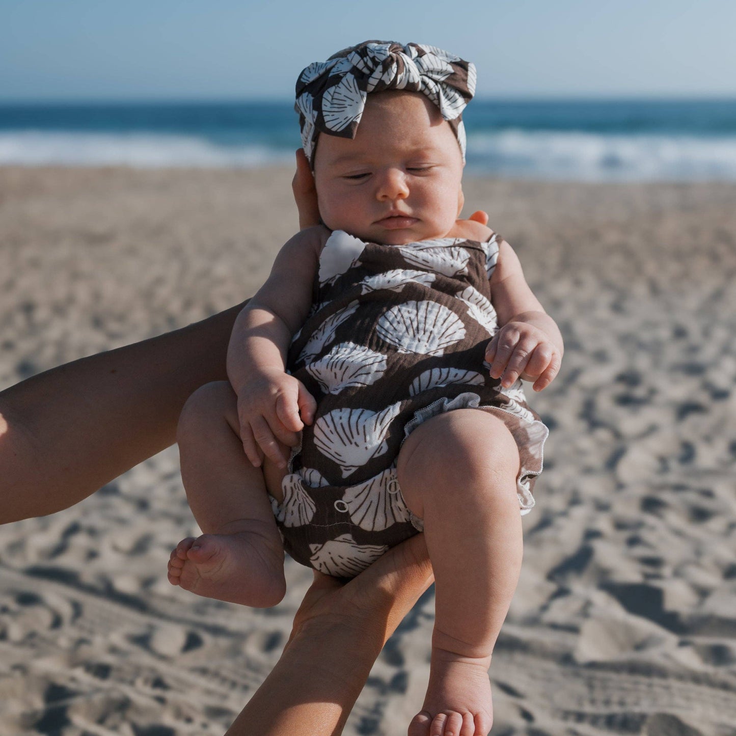 Seashells Muslin Tank Romper
