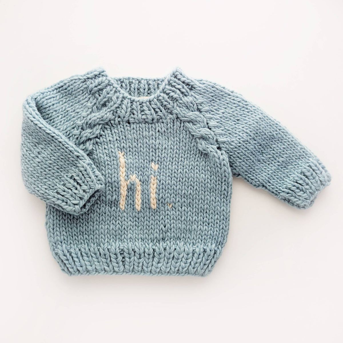 Hi. Surf Blue Crew Neck Sweater
