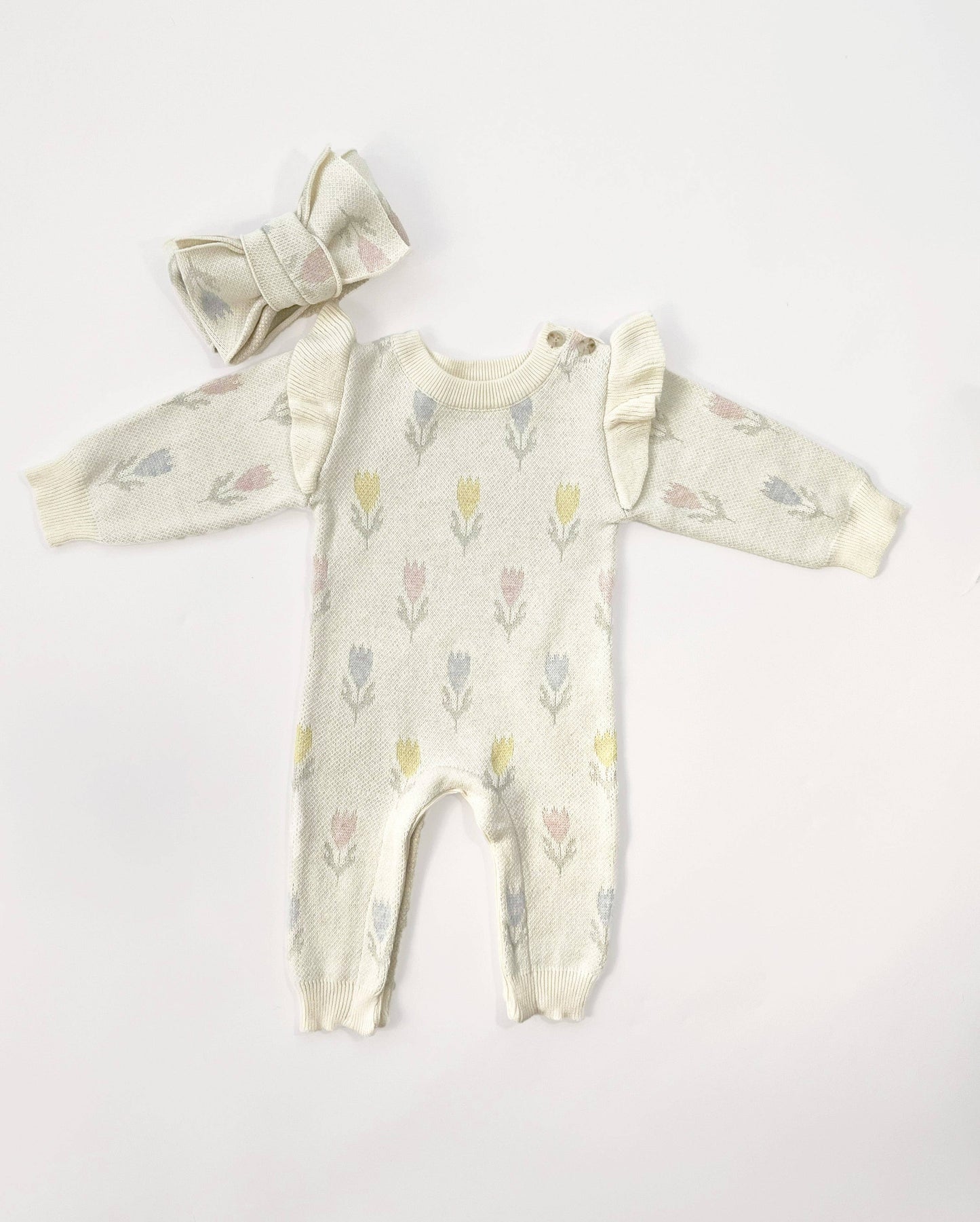 Luna + Luca Tulip Jacquard Jumpsuit