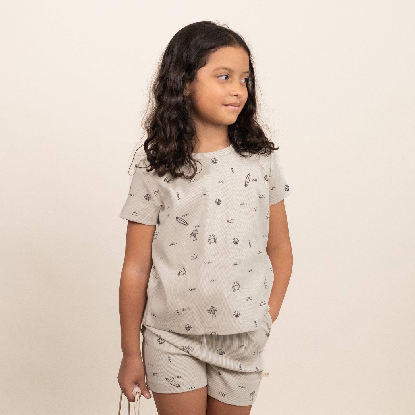 Crabby Surf Organic Tee & Shorts Set