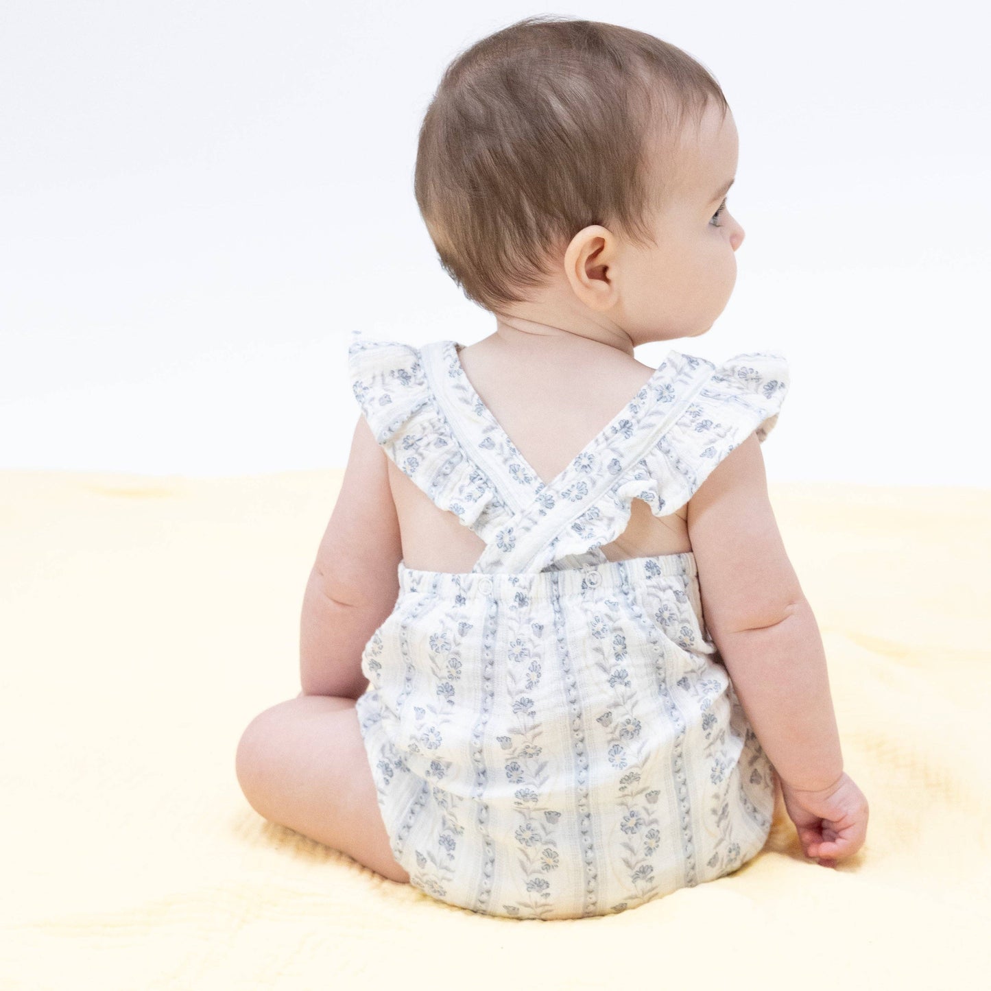 Kimberly Floral Stripe Bubble Romper