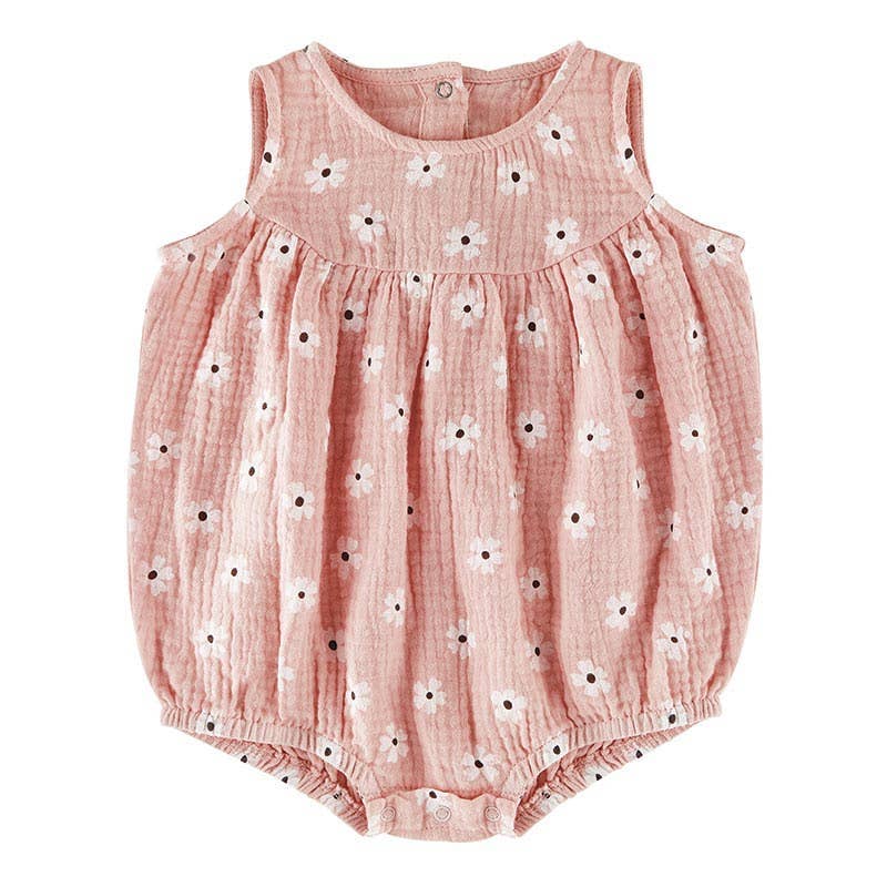 Sleeveless Dainty Floral Romper