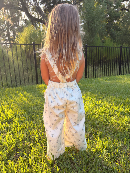 Lizzie Floral Lace Trim Jumpsuit