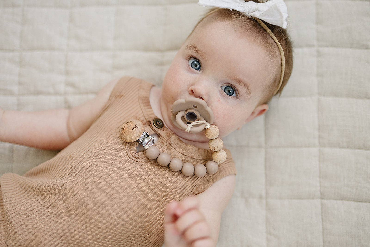 Pacifier Clip: Muted
