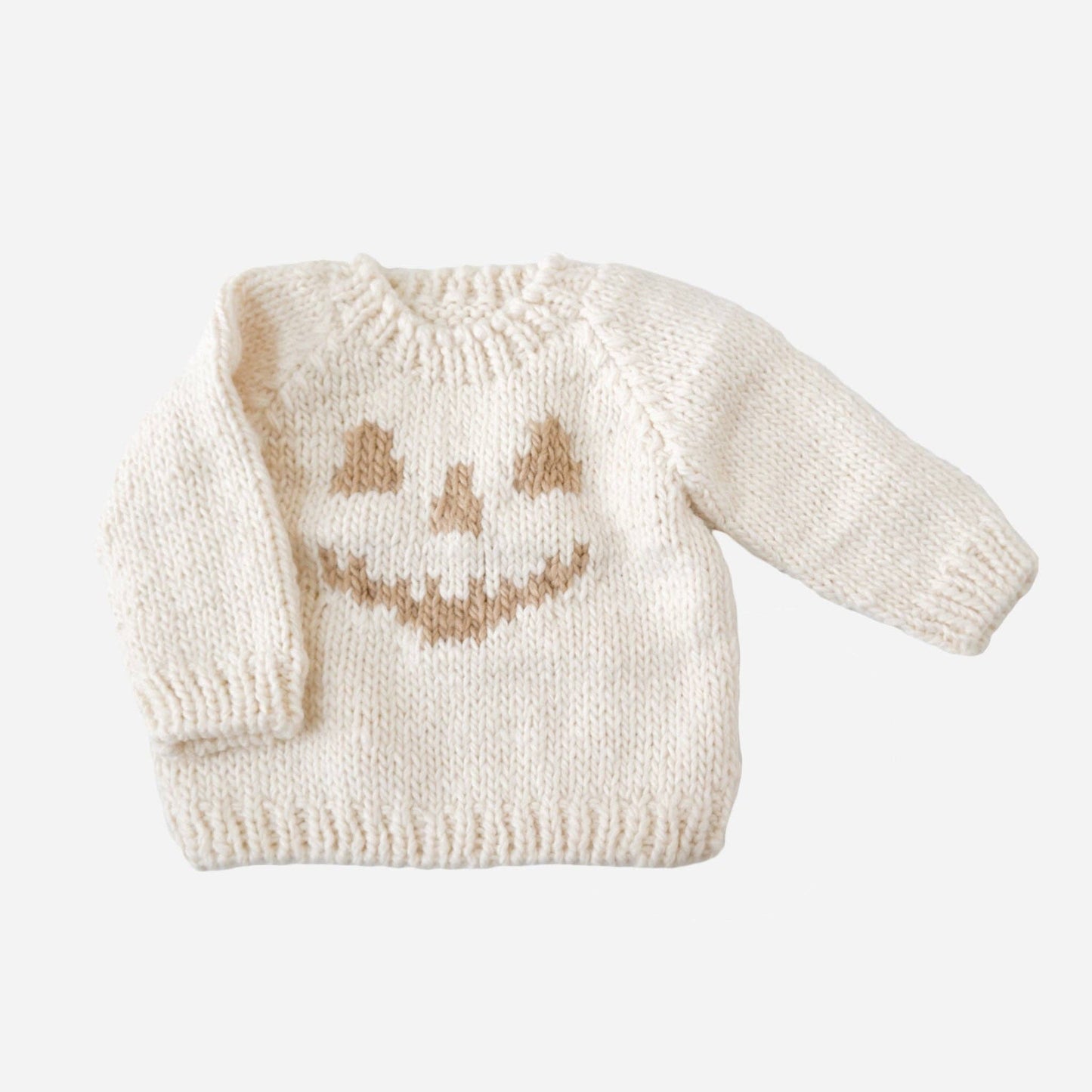 Jack-o-lantern Sweater Cream Halloween
