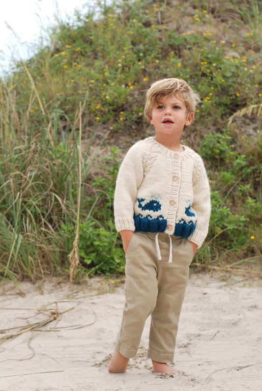 Whale Cardigan Sweater