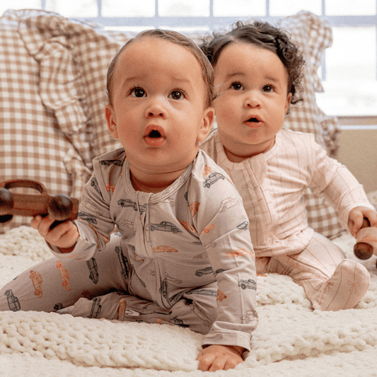 Vintage Vroom 2-Way Zip Footie