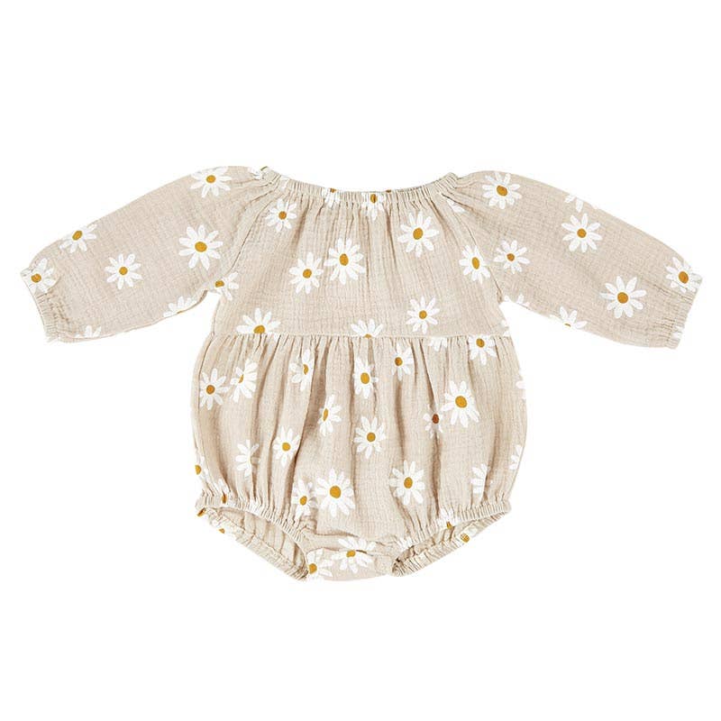 Long Sleeve Romper - Daisy