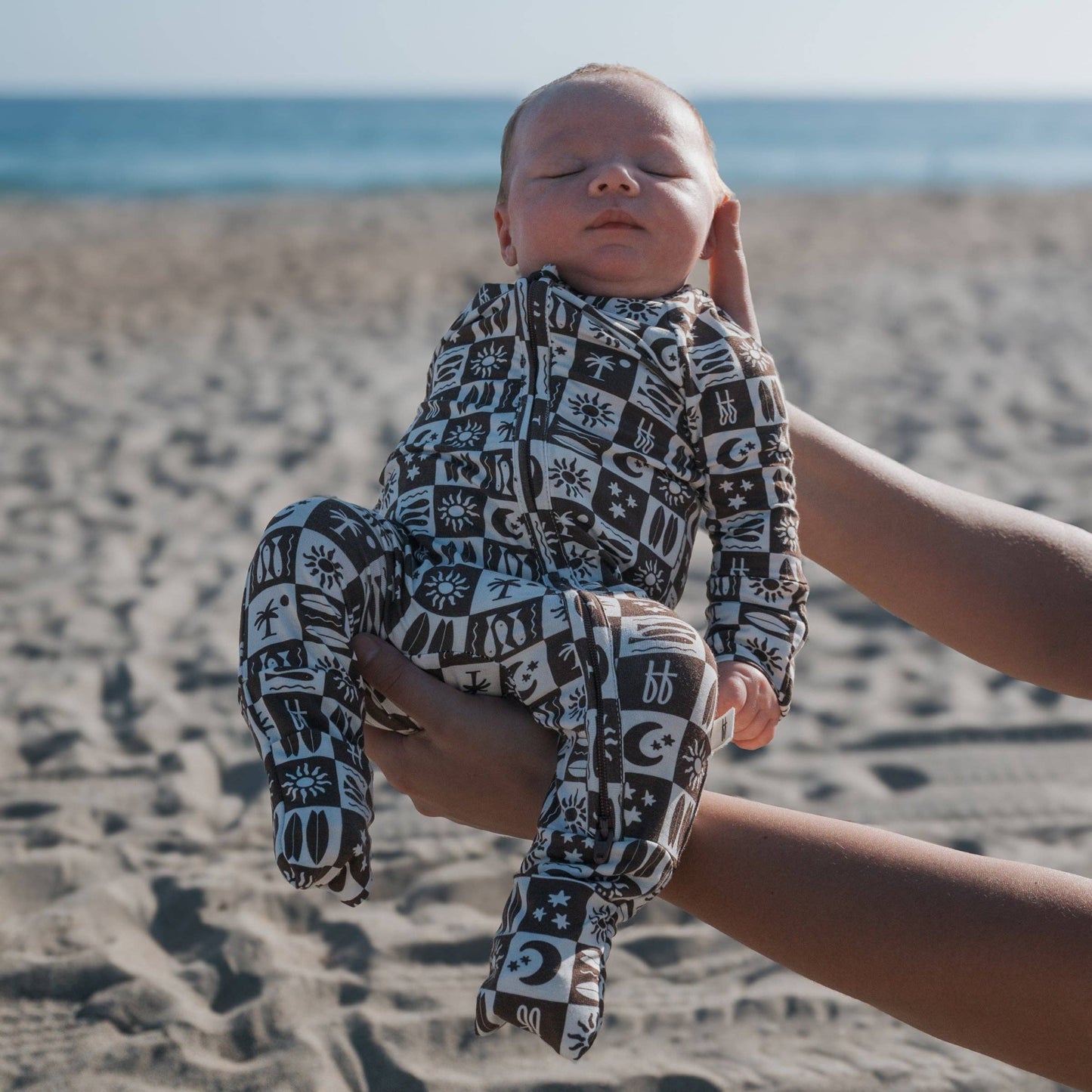Summer Check Bamboo Zip Pajamas