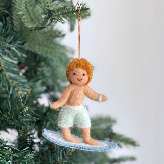 Surfer Boy Felt Ornament
