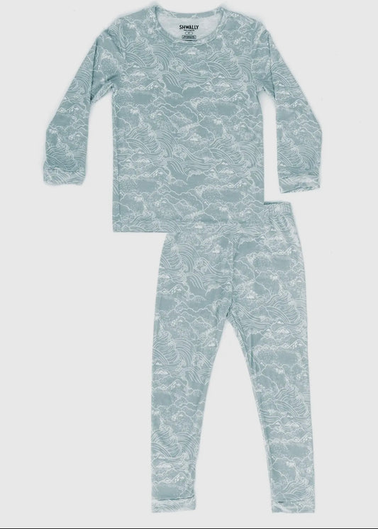 Shwally Bamboo Waves 2 Piece Sleepwear