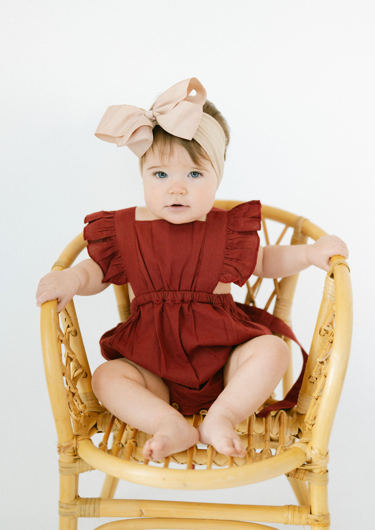 Birdie Ruffled Racer-Back Romper
