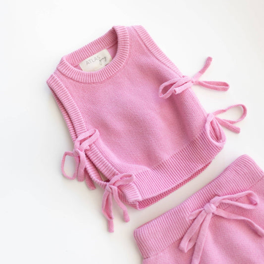 Lila Knit Set: Bubblegum