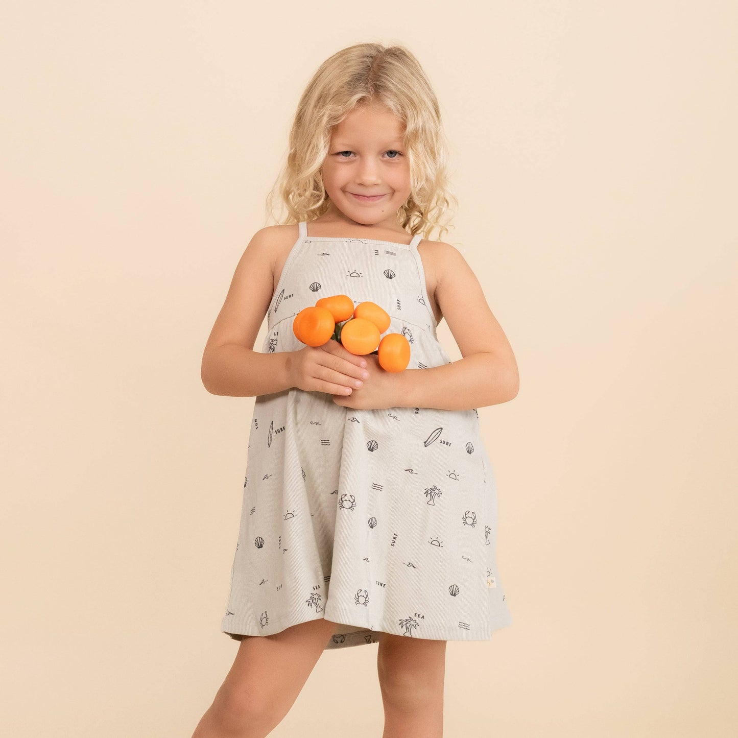 Crabby Surf Organic Tie Back Strap Dress