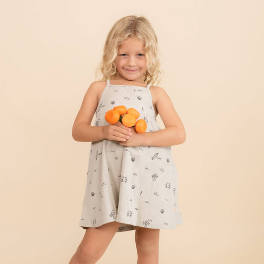 Crabby Surf Organic Tie Back Strap Dress