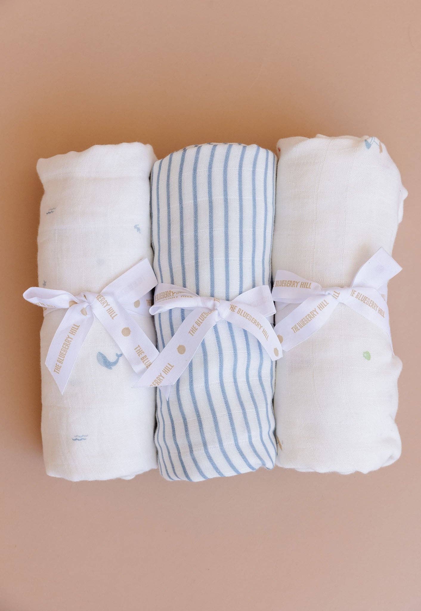 Organic Nautical Ocean Muslin Swaddle