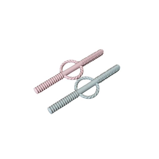 Silcone Teething Tube/Straw Set