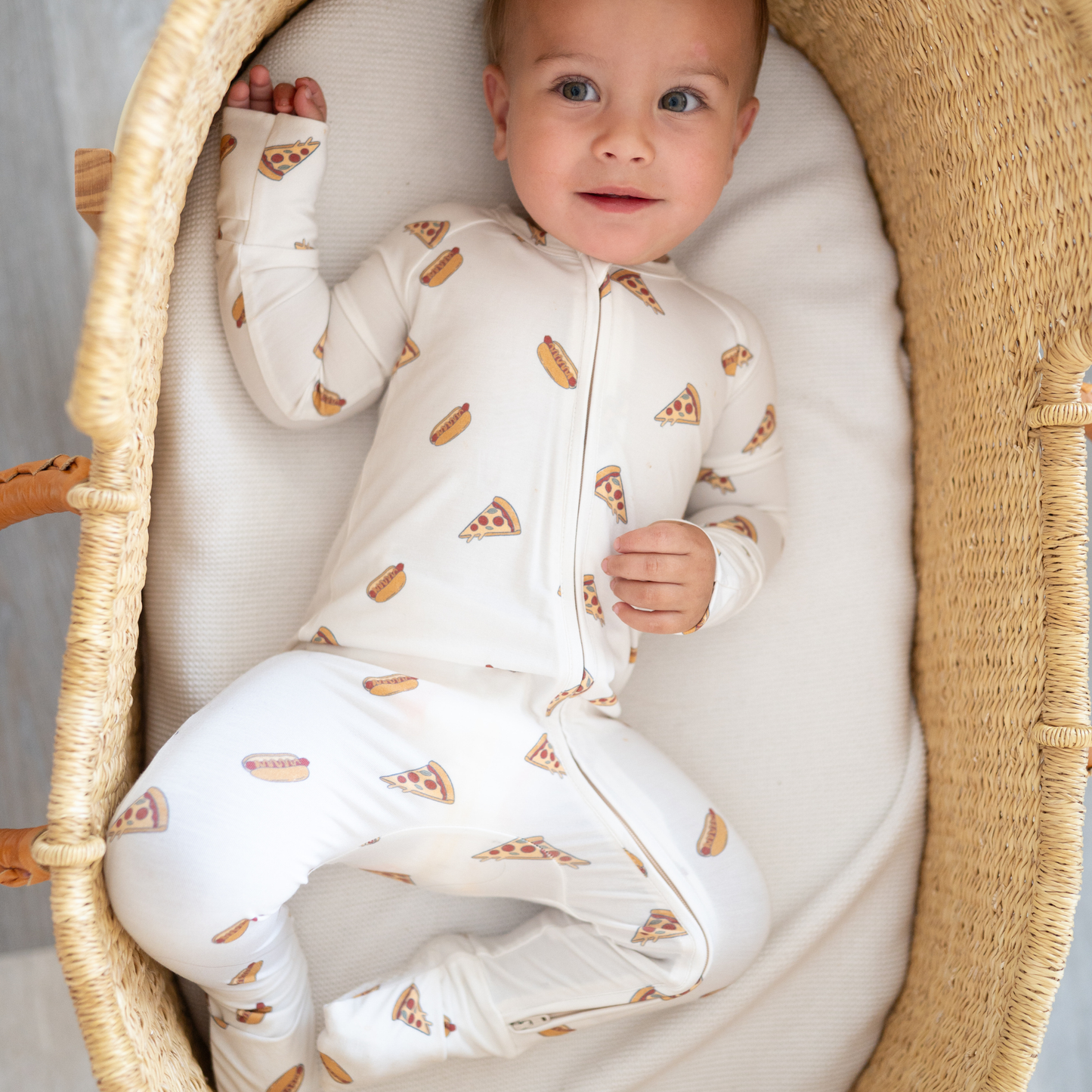 Slice, Slice, Baby Bamboo 2-Way Zip Romper