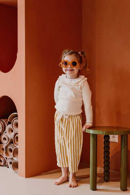 Carter Stripe Pants, Yellow