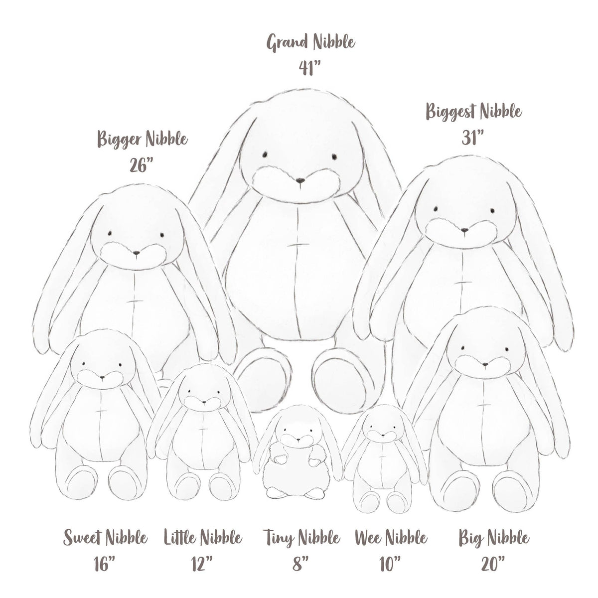 Wee 8" Nibble Bunny