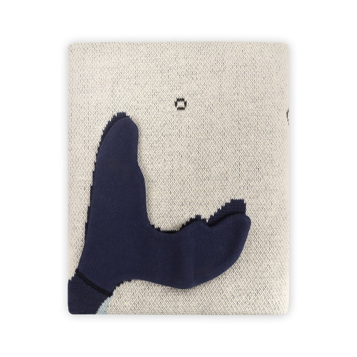 Ocean Life 3D - Organic Jacquard Sweater Knit Baby Blanket