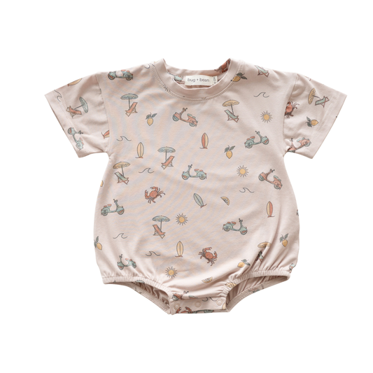 Summer Vibes Organic Cotton Bubble Romper