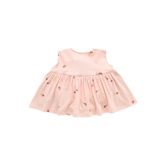 Baby Fit and Flare Shrimp Dress