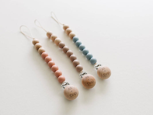 Pacifier Clip: Muted