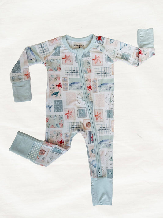 Coastal Patchwork Zippy Pajama