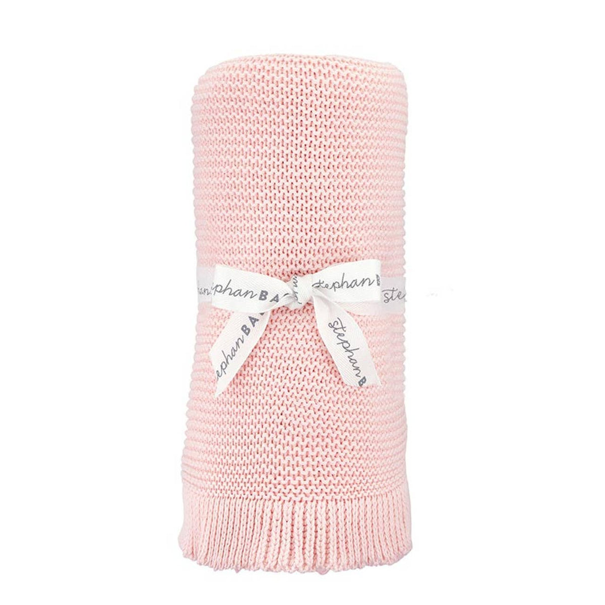 Ruffle Knit Blanket, Pink
