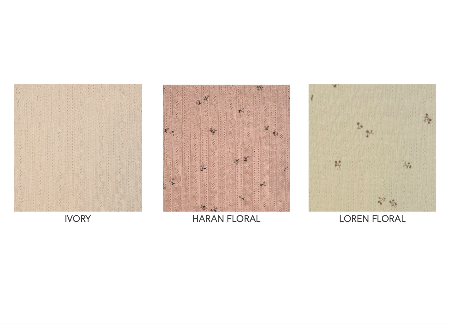 Addy Pointelle Flutter Sleeve Footie: Loren Floral