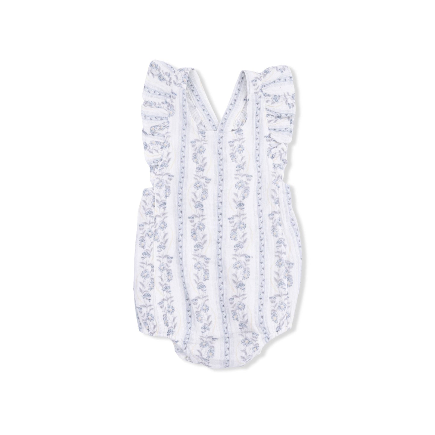 Kimberly Floral Stripe Bubble Romper