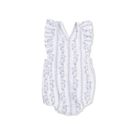 Kimberly Floral Stripe Bubble Romper