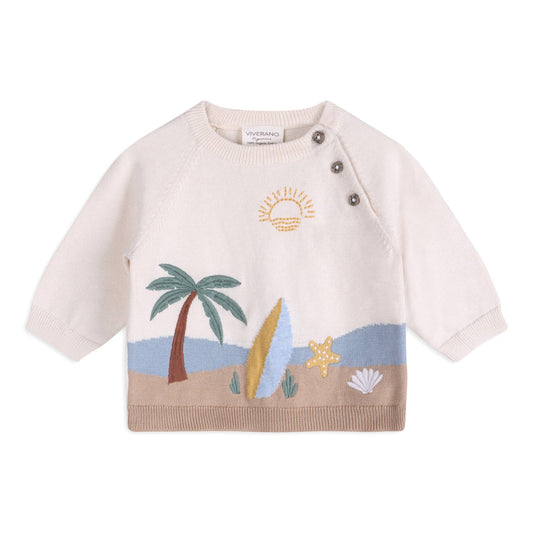 Surf Embroidered Sweater