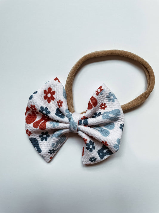 Baby Bow Headband - Retro USA